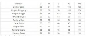 Sizechart Nay 'Khirani'