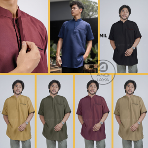 baju koko kurta pria syamil