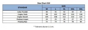 sizechart baju koko pria eiji